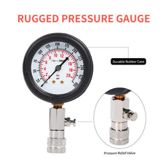 Yonligonju red-dial gauge with clear pressure readings
