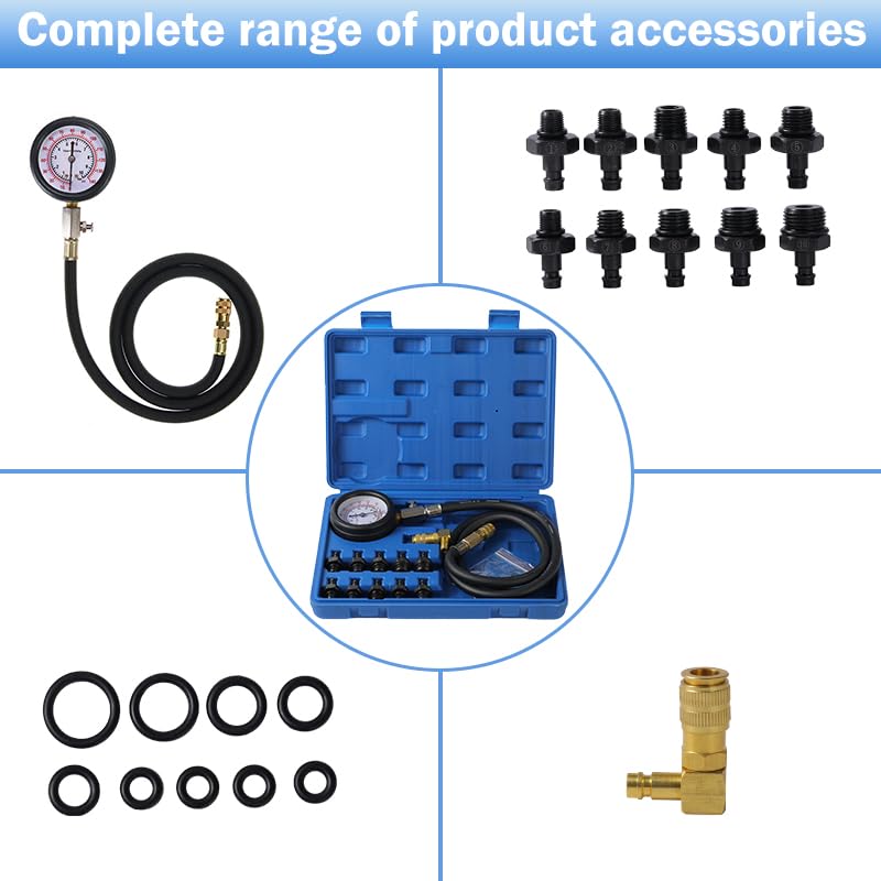 Yonligonju tool kit layout showing adapters for multiple engines and models.