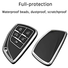 Yonmcfn Chevrolet 5-button remote key case showing simple installation.