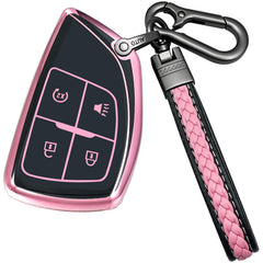 Yonmcfn pink key fob cover fits Chevrolet Canyon remotes and protects buttons.