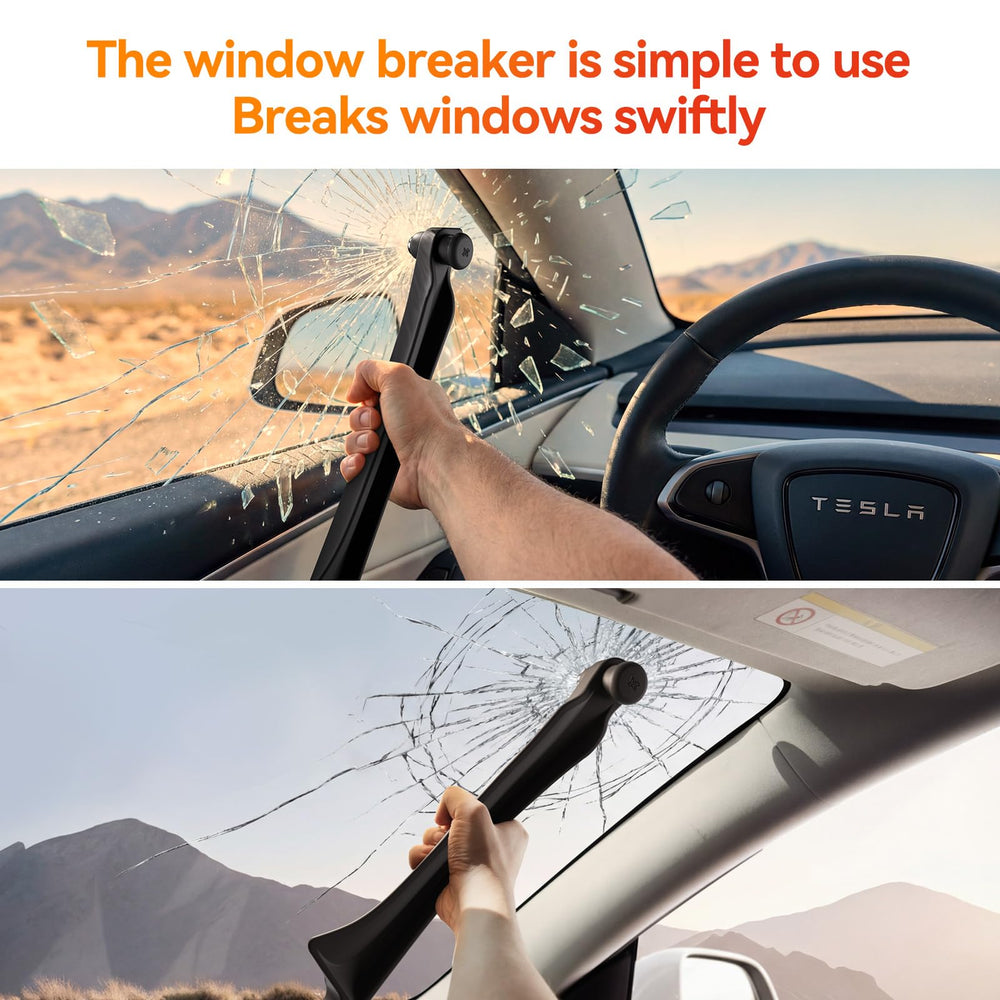 YONZEE emergency window breaker tool integrated in filler.