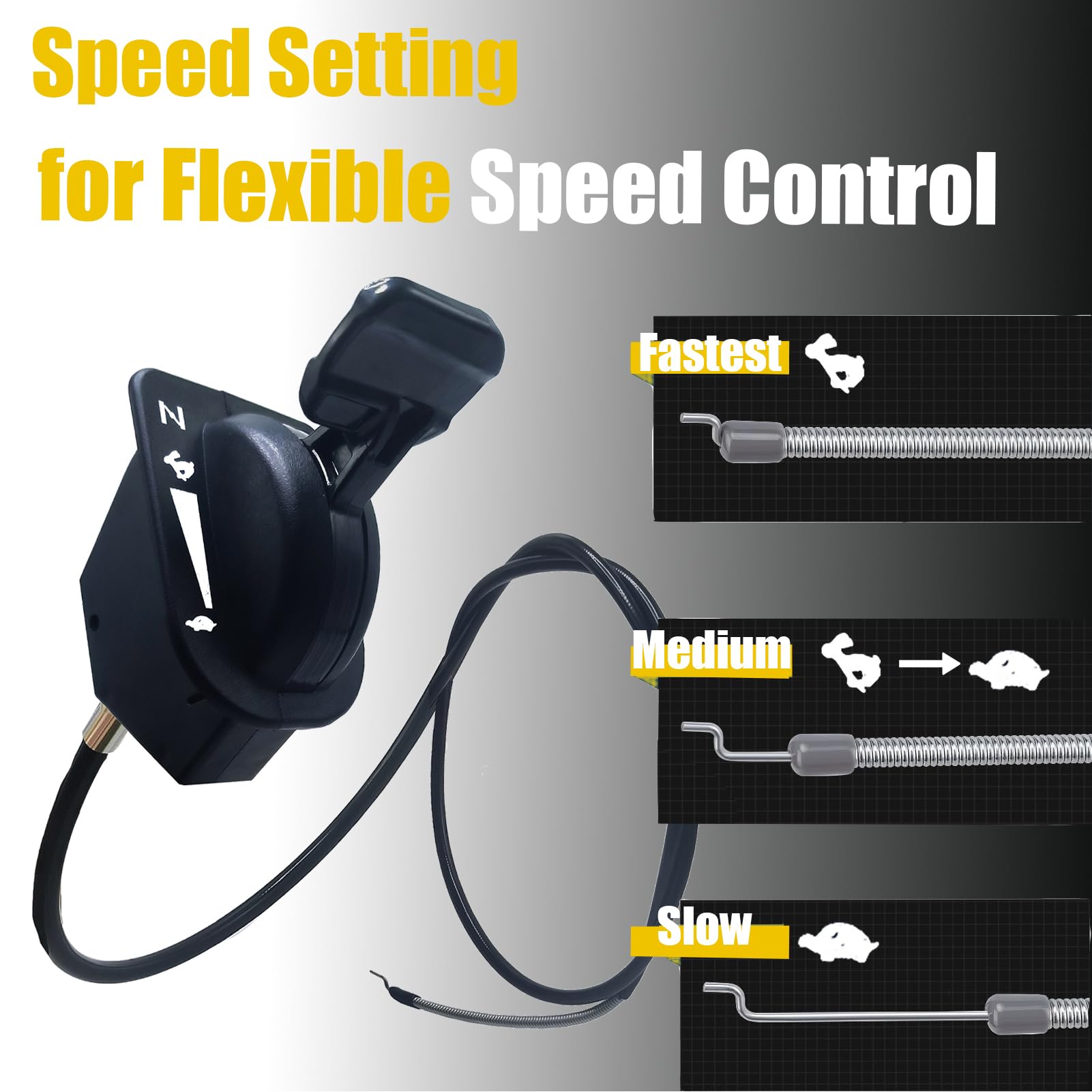YOPADE throttle choke cable for Cub Cadet 946-05098A, reliable fit across Cub Cadet models