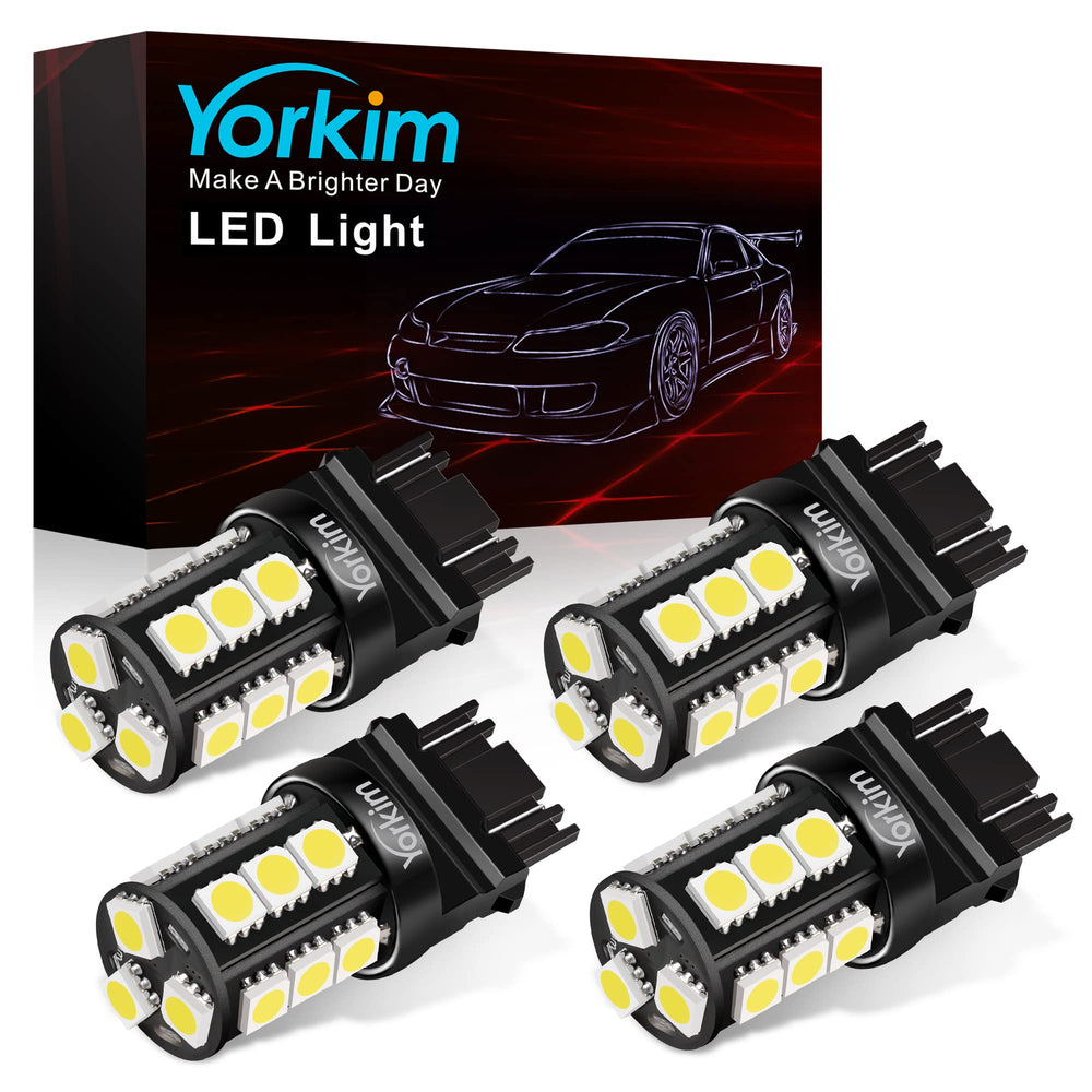 Yorkim 3157 LED bulb delivering brake-light brightness for safer signaling on the road