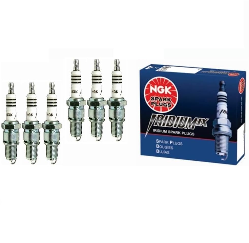 Yoshi Motors NGK Iridium IX spark plugs for Ford F-150 3.5L V6; improved ignition reliability.