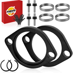 YOSOPP Harley gasket chrome flange kit close-up showing secure seal