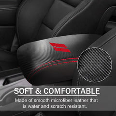 YOSRTER armrest cover for Dodge Durango, side snap close-up indicates easy fit