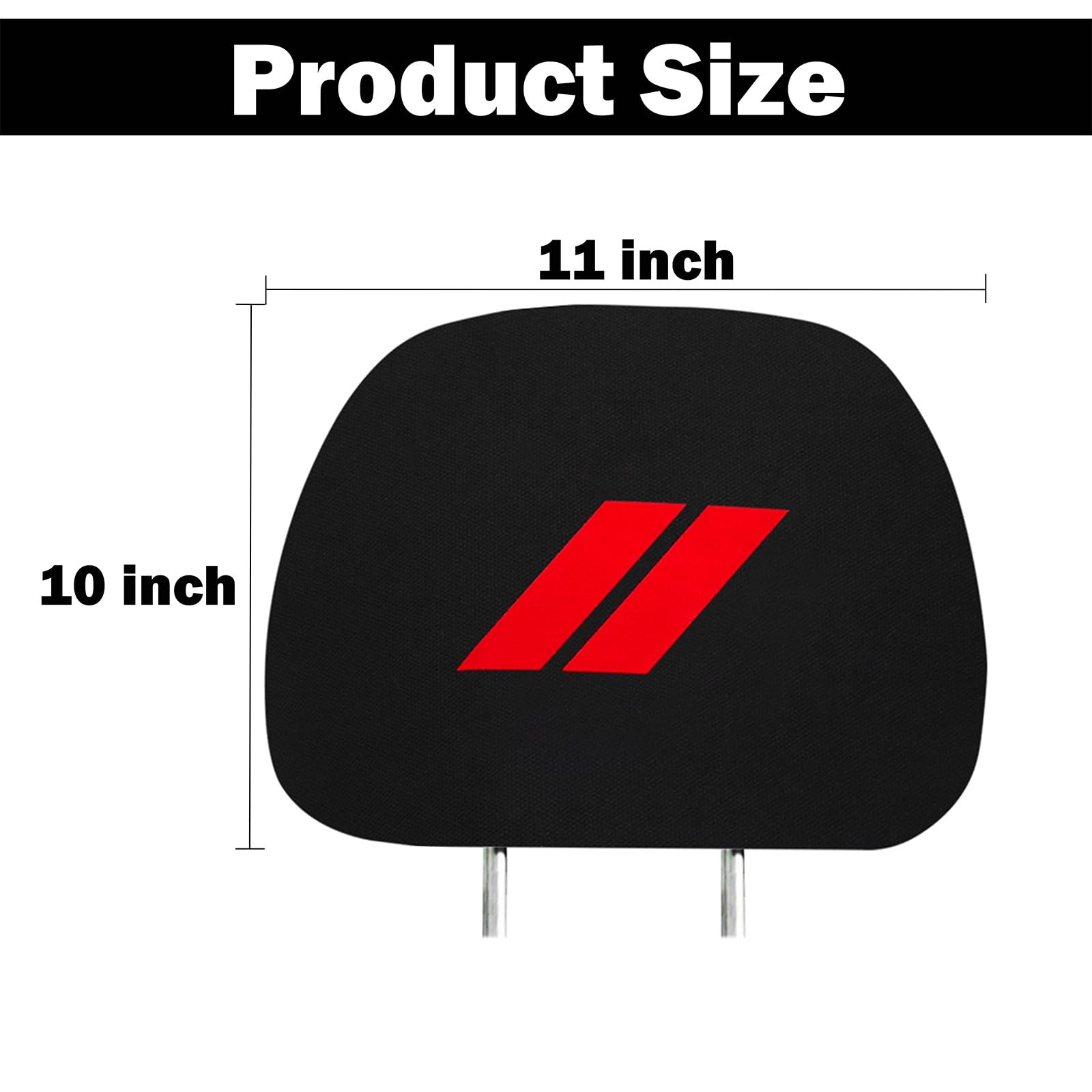 YOSRTER two-pack headrest covers protect seats from wear and sweat.