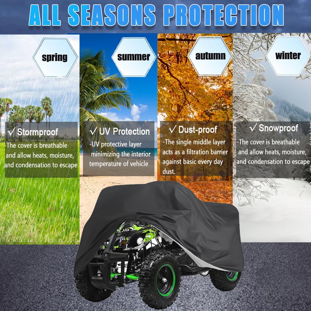YOTOM ATV cover compatible with Polaris Yamaha Honda Suzuki Kawasaki models