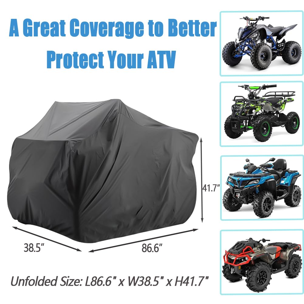 Elastic hem on YOTOM ATV cover delivering snug fit and easy on off