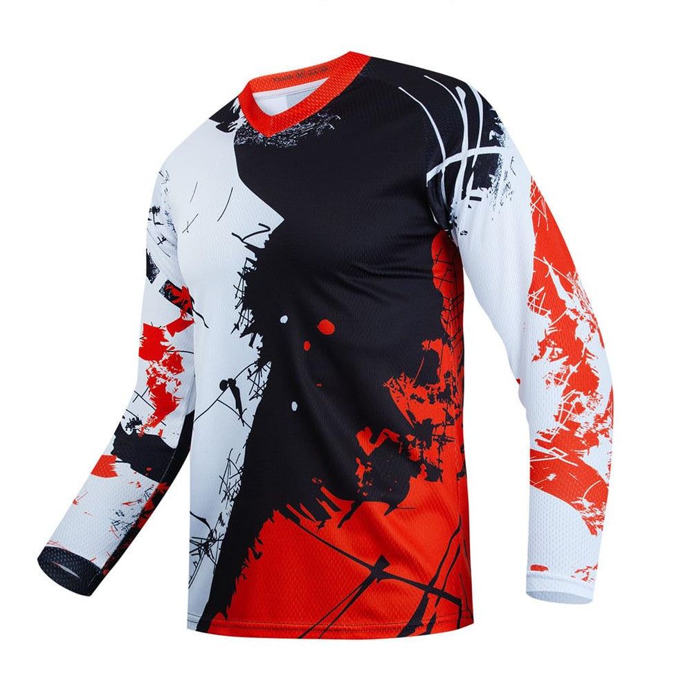 YOUALSO Youth Dirt Bike Jersey front view with quick-dry fabric for active riding