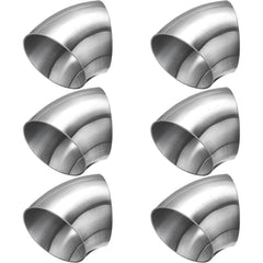 Youeon 6-pack 2.5 inch elbow set with 45-degree bends for durable exhaust and rail projects.