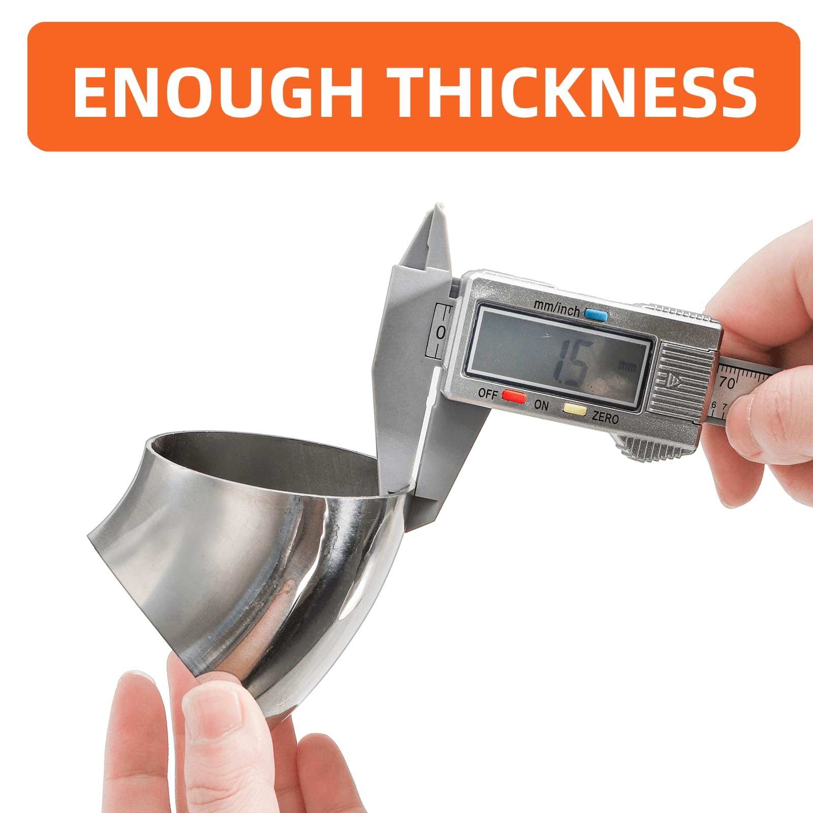 Youeon smooth polished finish elbow showcasing burr-free surface for welding.