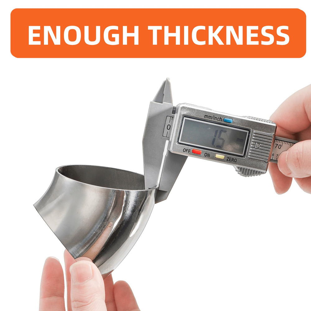 Youeon smooth polished finish elbow showcasing burr-free surface for welding.