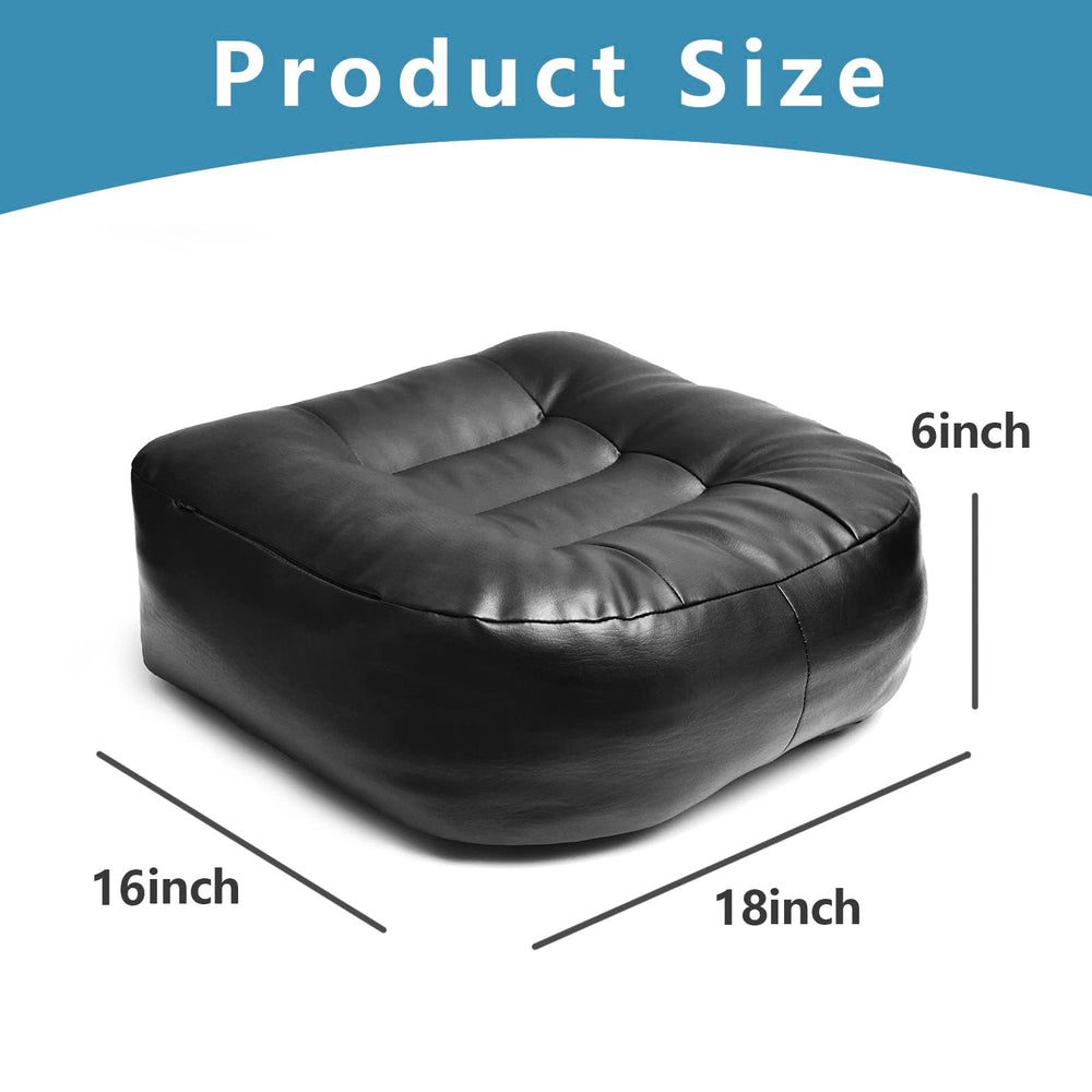 YOUFI leather cushion with breathable cover enhances long-sitting comfort.