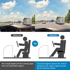 YOUFI cushion 6-inch height provides elevated driving position.
