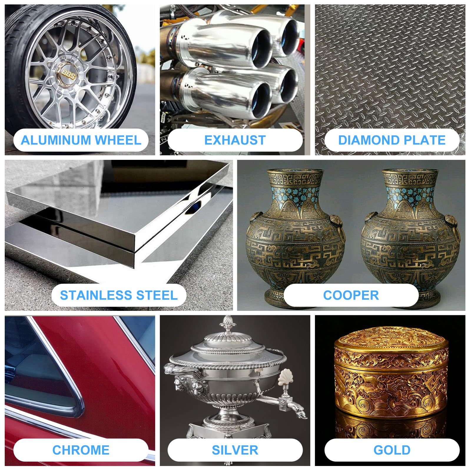 YOUMEITECH metal polish revives dull stainless steel with a bright look