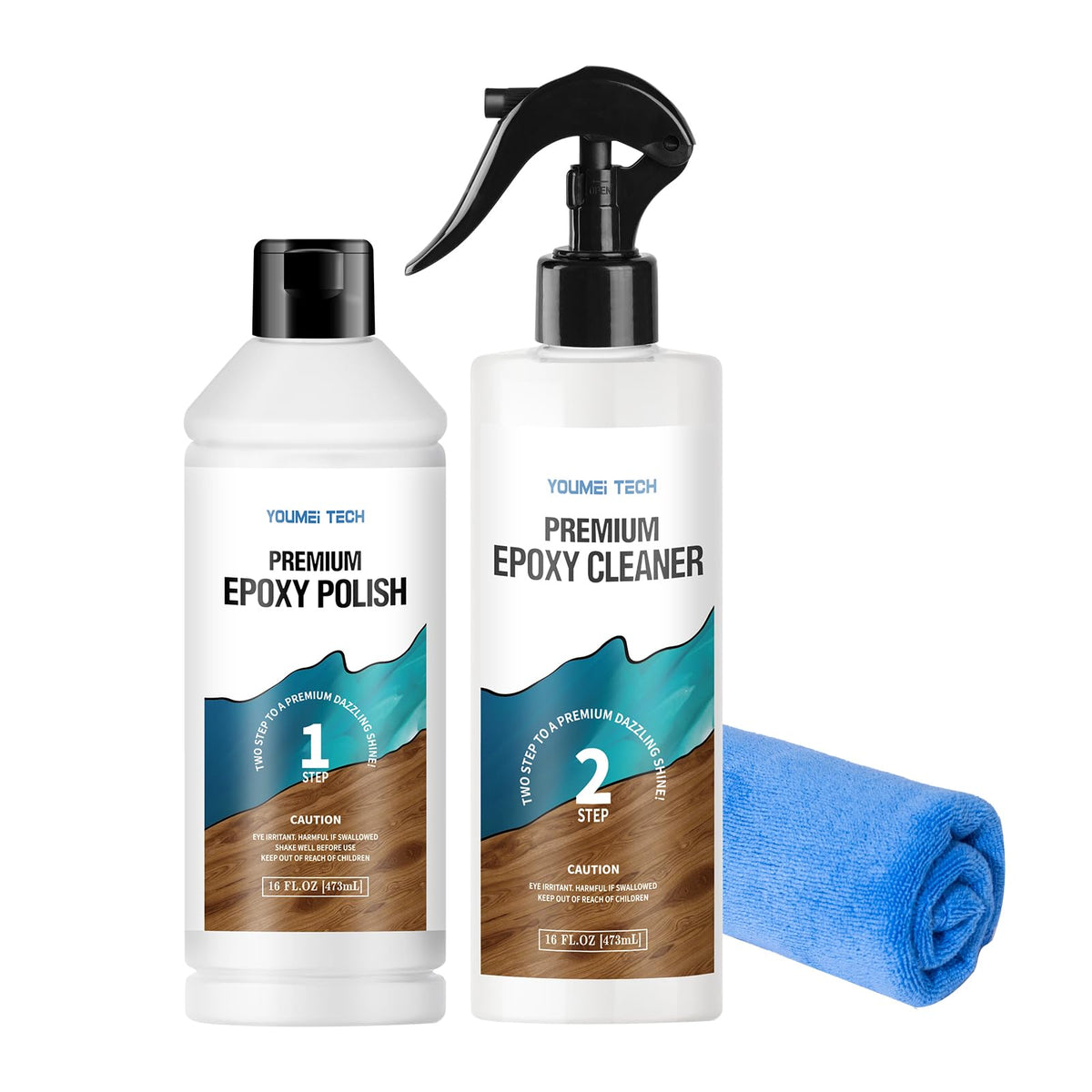 YOUMEITECH resin polishing kit contents for restoring epoxy surfaces gloss.