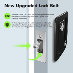 Young Voo RV entry lock with four identical keys for family use