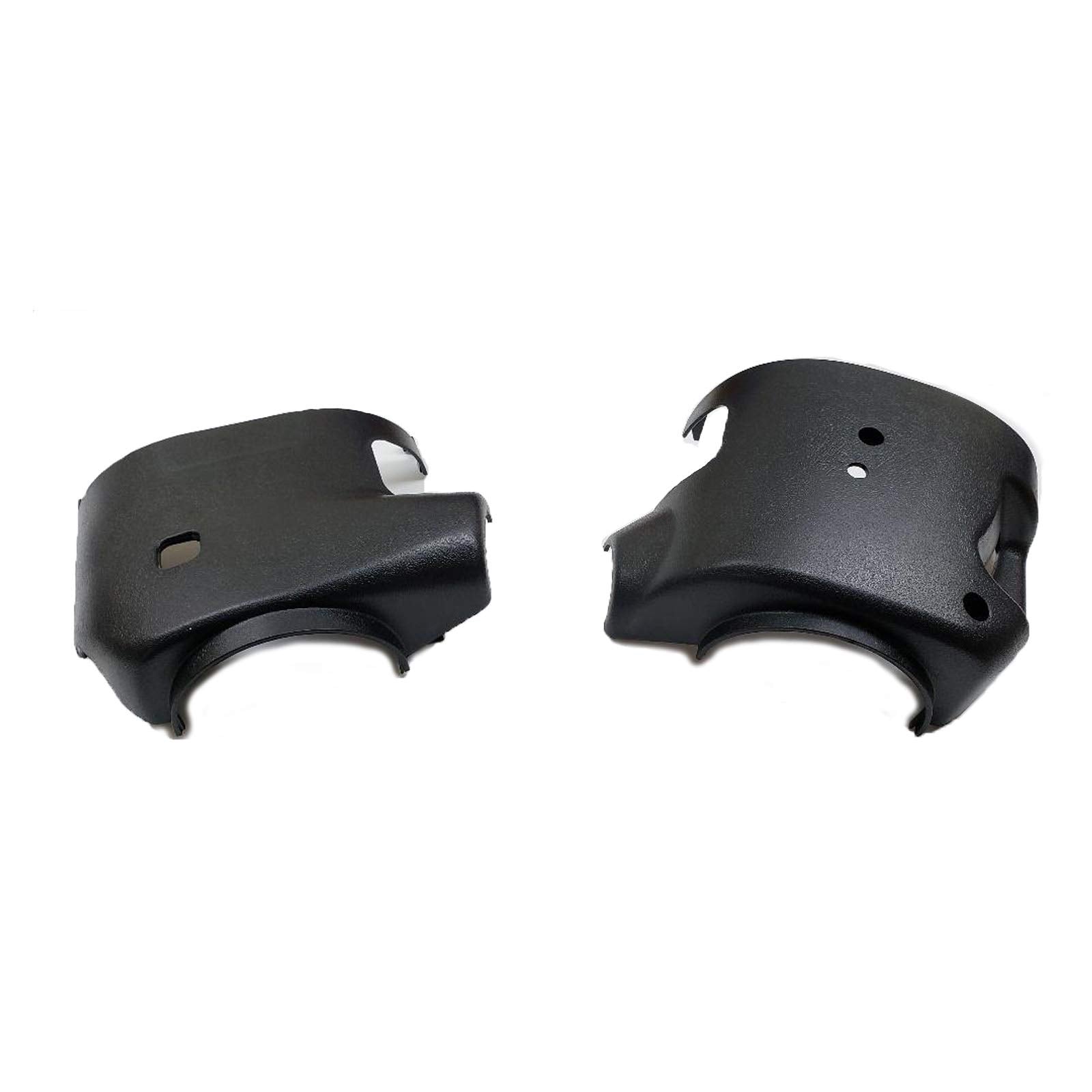 YOUROLDTRUCK tilt steering shroud around ignition lock view highlights proper alignment.