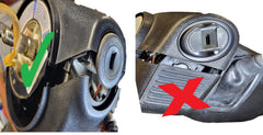 YOUROLDTRUCK tilt steering shroud lower cover install-ready detail for proper mounting.