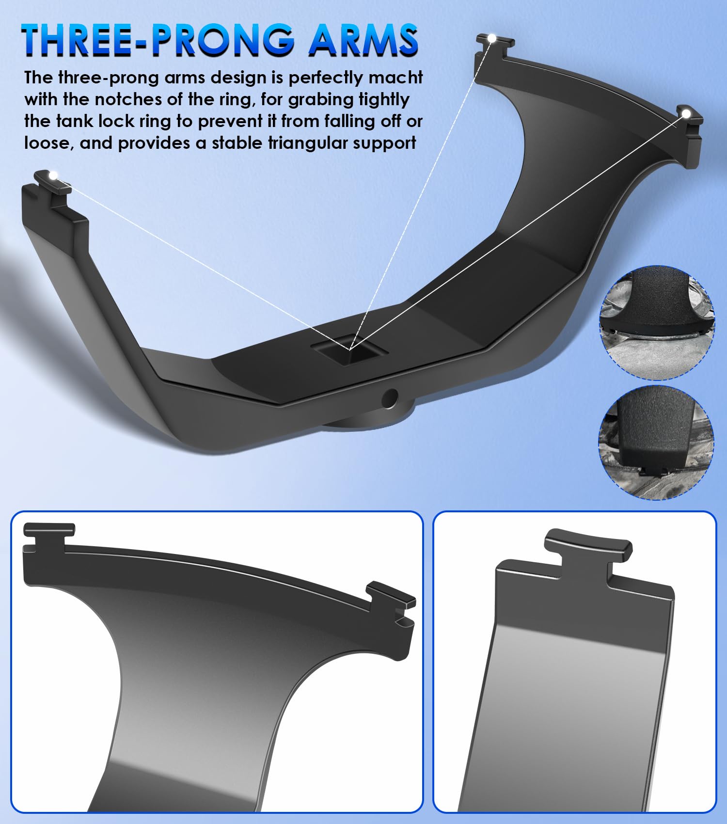 Black oxide finish protects against rust for repeated use