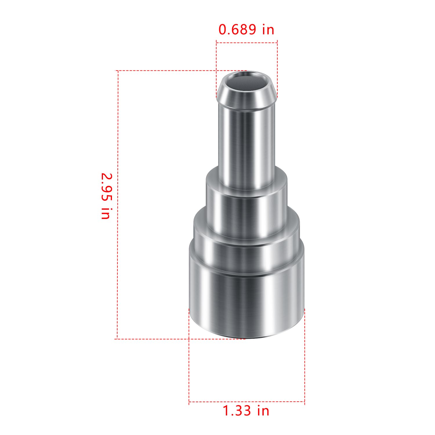 Yoursme coolant connector packaging displays two connectors, seals, and clamps.