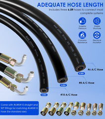 Yoursme straight fittings for size 6, quick A/C connections