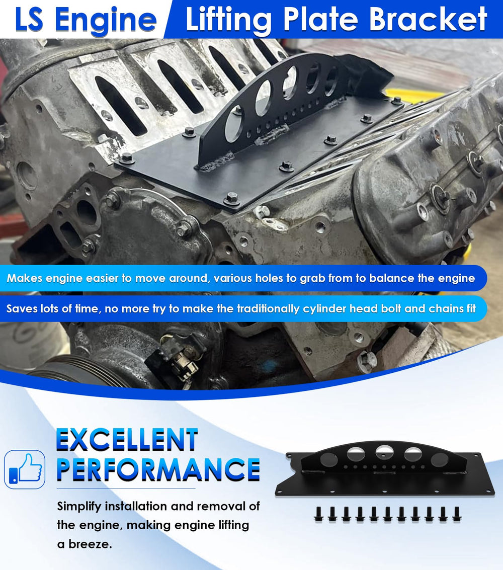 Yoursme Gen III/IV LS engine lift plate supports versatile LS family applications