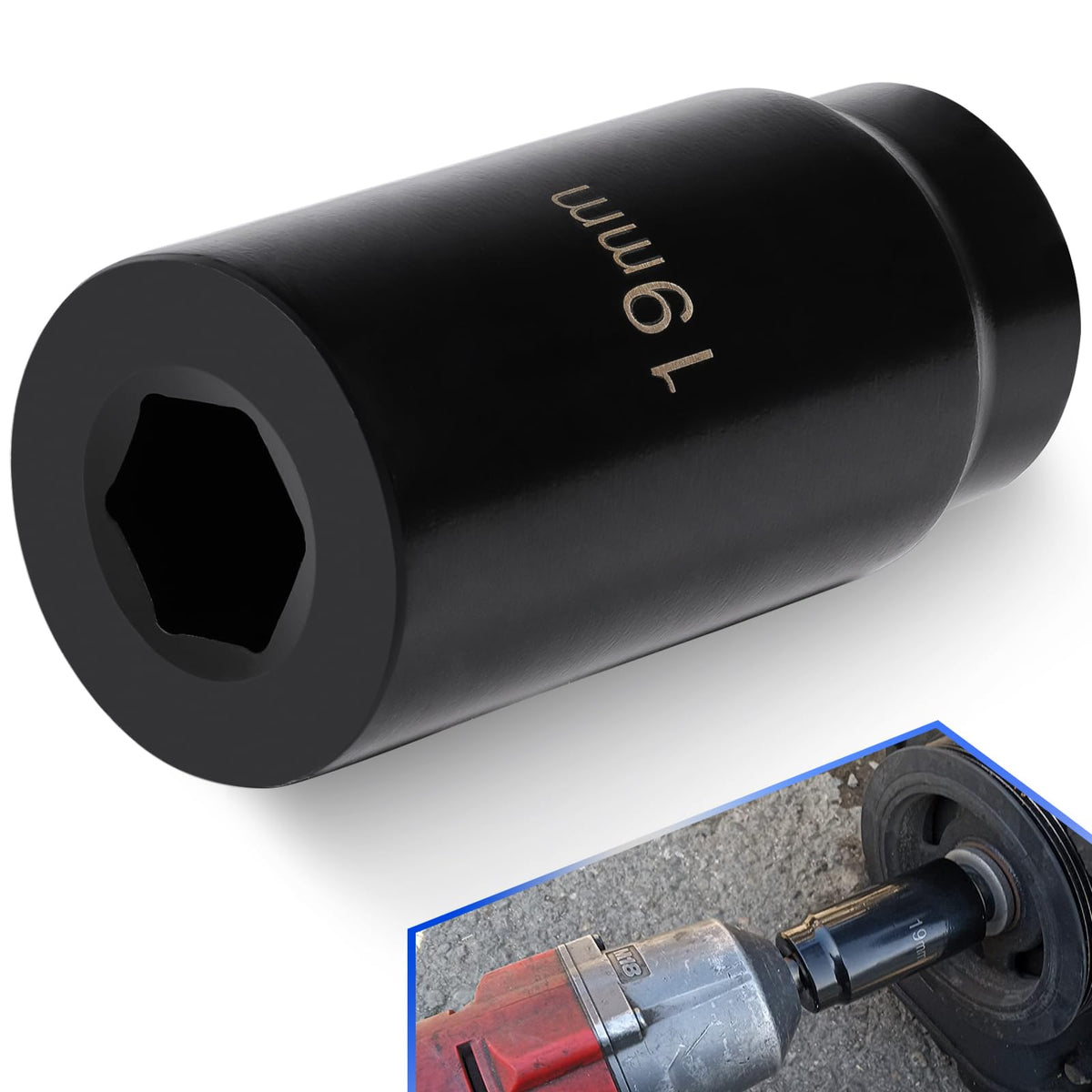 Yoursme harmonic balancer socket for Honda 19mm bolt offers secure fit and easy removal.