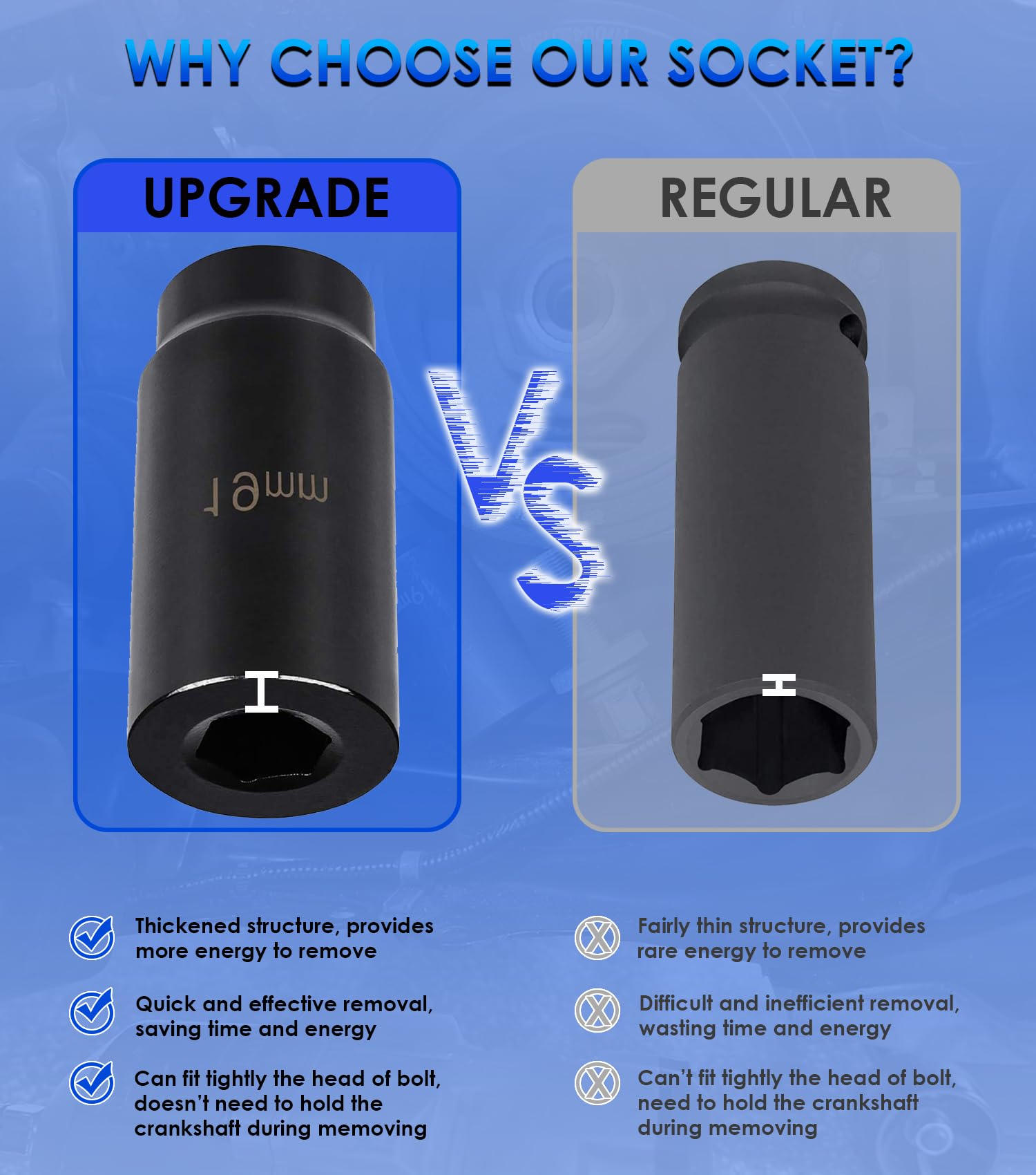 Yoursme heat-treated GB 40Cr steel for long service life.