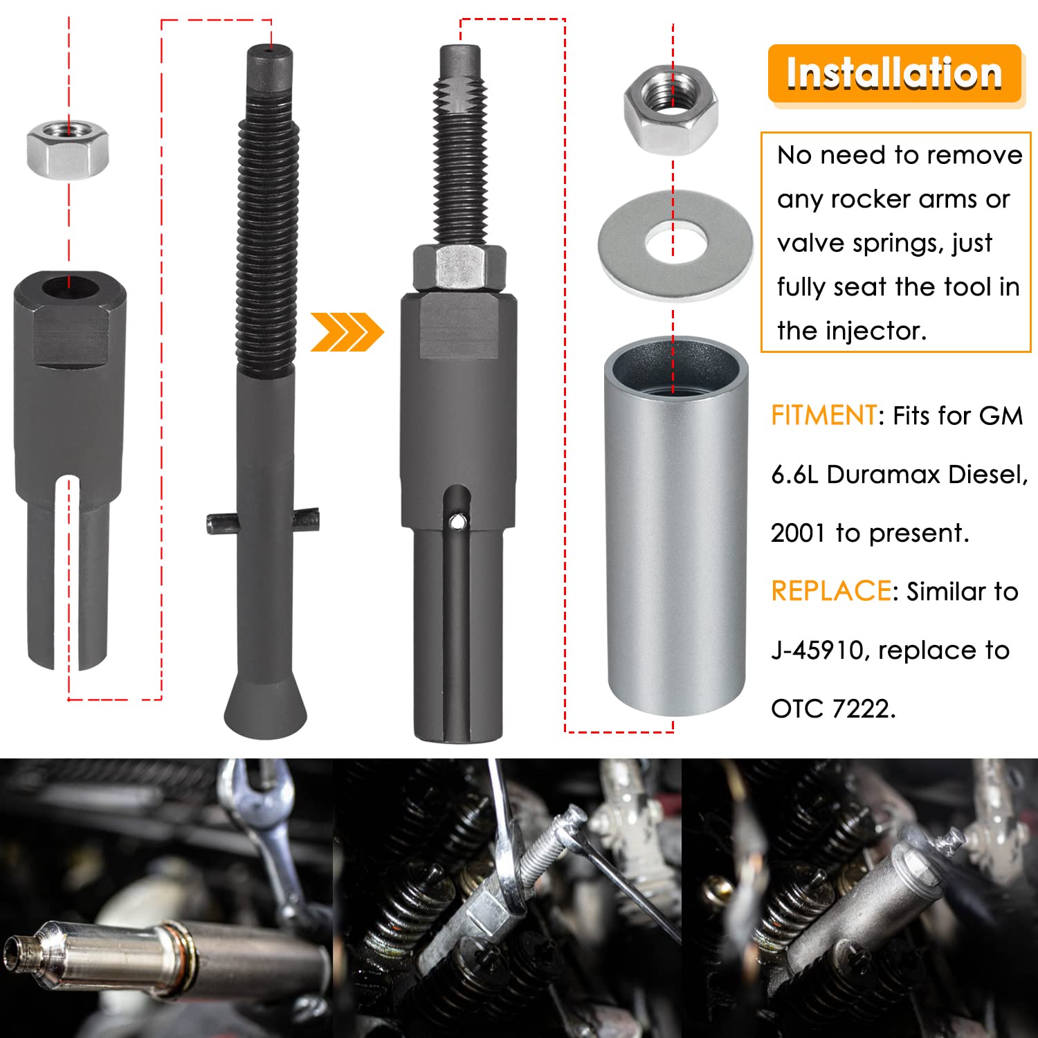 Yoursme instruction guide image for Duramax injector tools