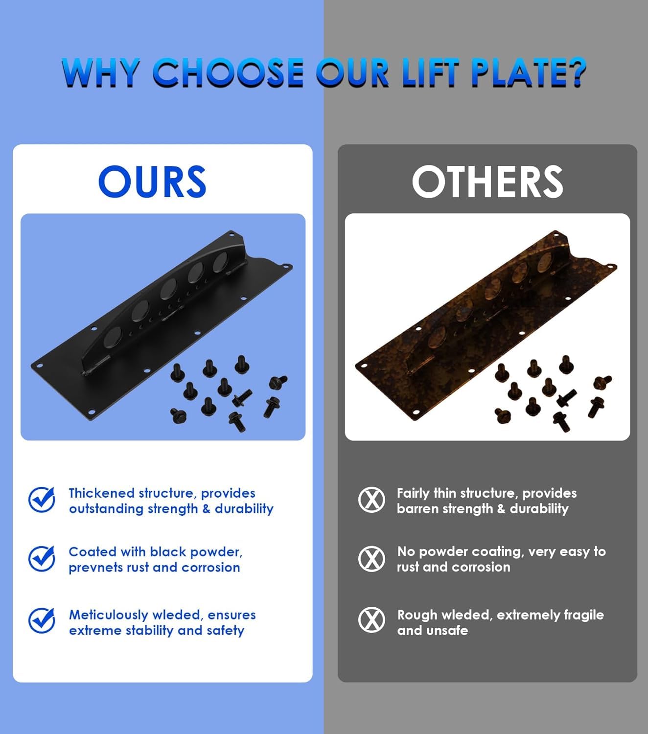 Yoursme CNC steel construction ensures strong, durable performance.