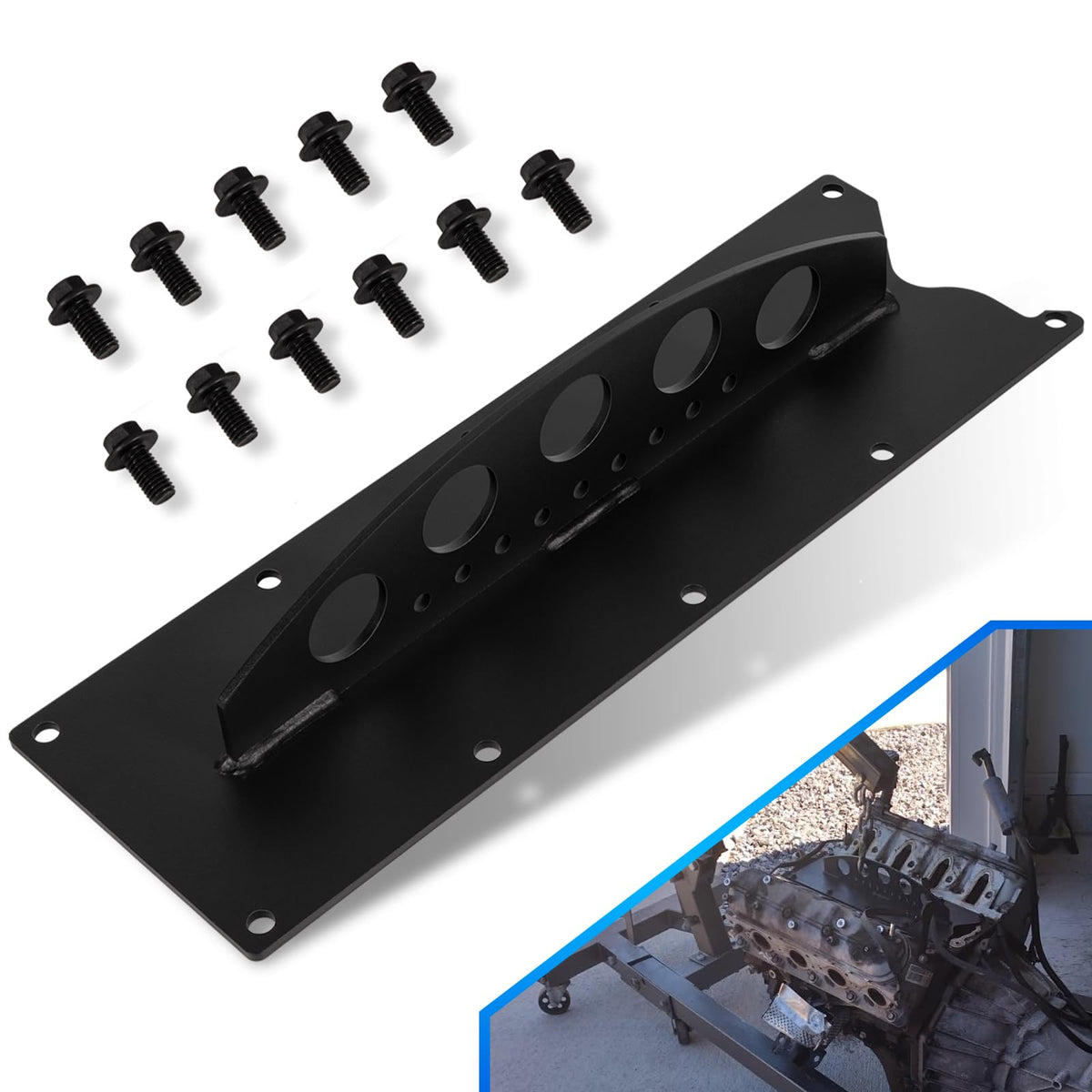 Yoursme LS engine lift plate front view for stable lifting.