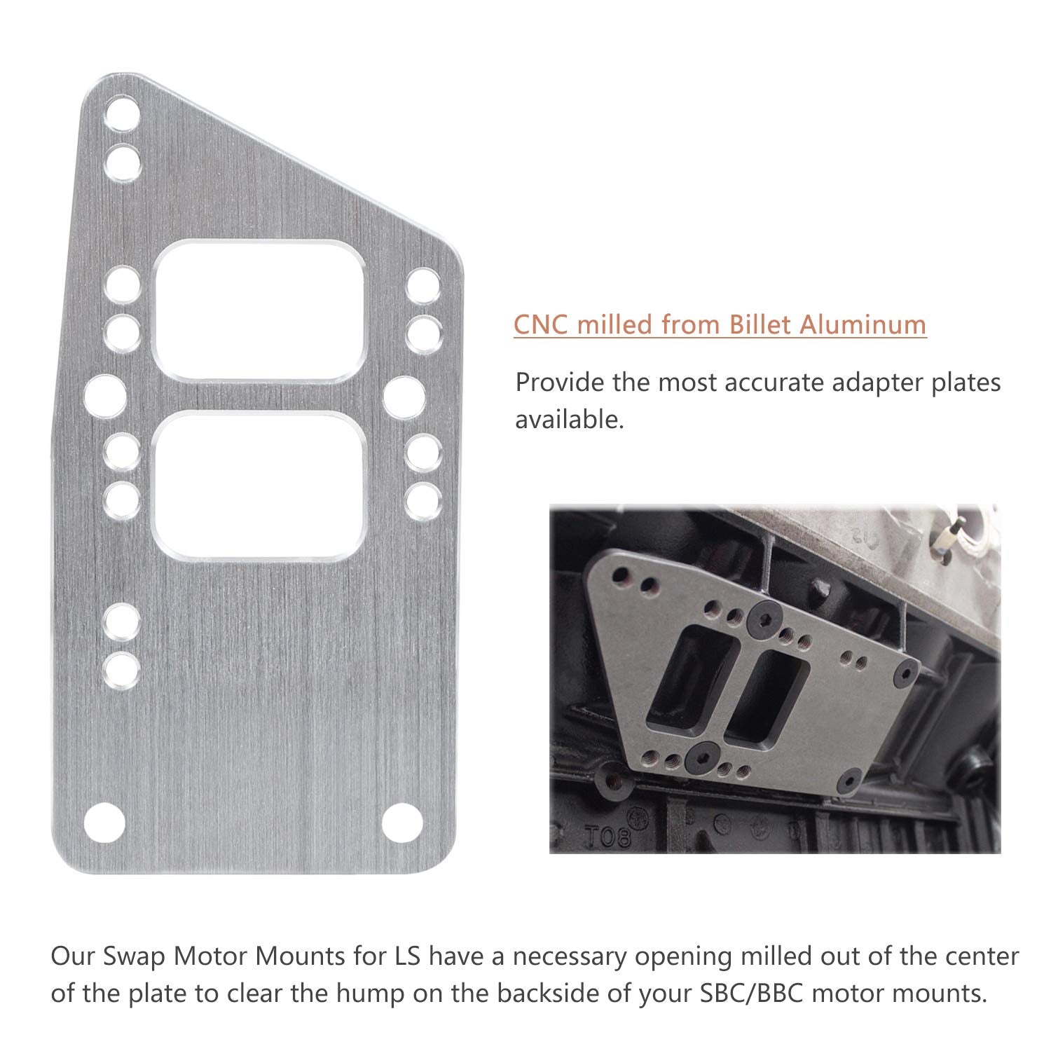 Yoursme adjustable-position mount plate demonstrates four offset options