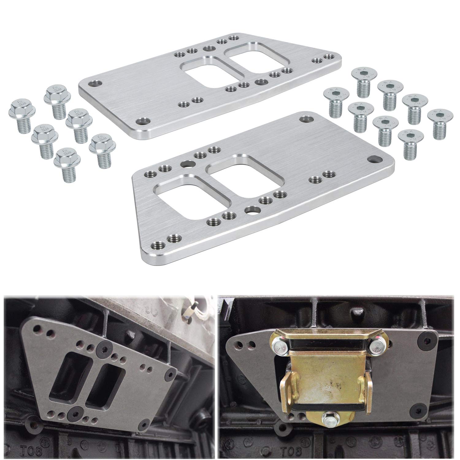 Yoursme LS swap mount plate front view for easier engine installation