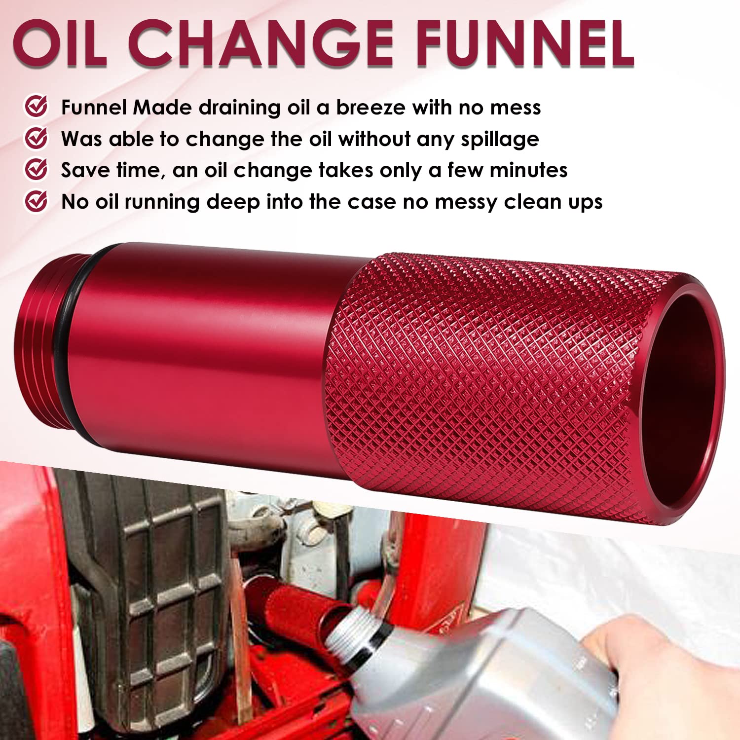 Yoursme mess-free oil-change experience in use