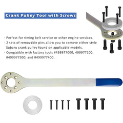 Yoursme reinforcement ring for crank pulley tool improves grip during removal