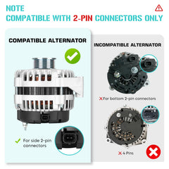Youxmoto alternator side view highlighting compact fit for tight engine bays