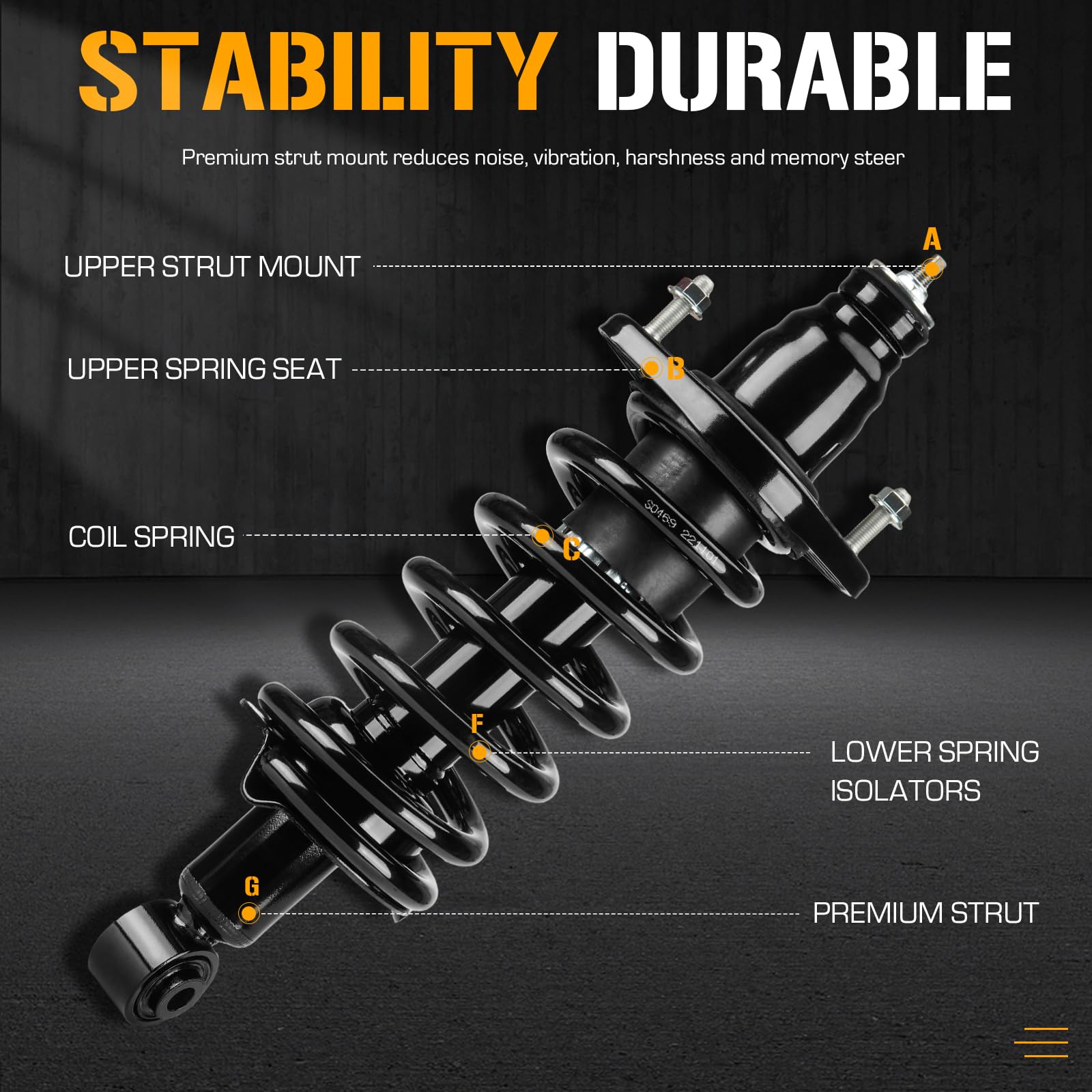 Youxmoto coil spring in CR-V rear assembly enhances comfort