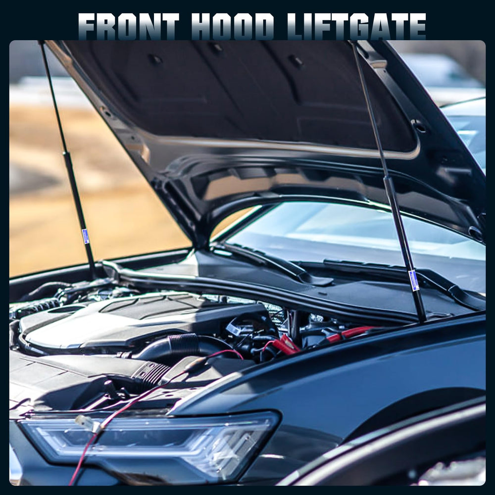 Youxmoto compressed-length hood lift at 8.9 inches enables compact storage.
