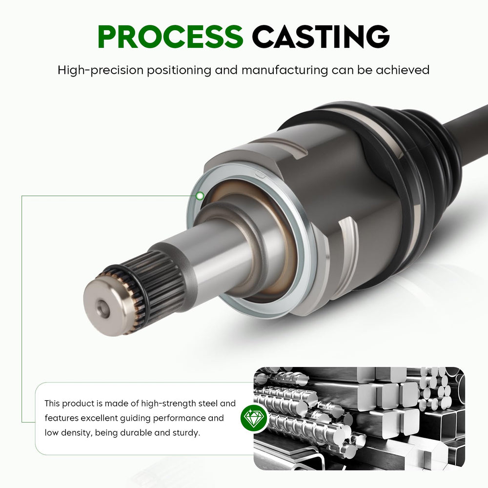 Youxmoto CV axle nut included for quick, secure installation