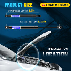 Youxmoto front hood lift for Pathfinder 4182 supports smooth hood operation.
