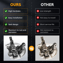 Youxmoto right-front-knuckle-assembly image boosts steering response for Jeep Patriot Compass