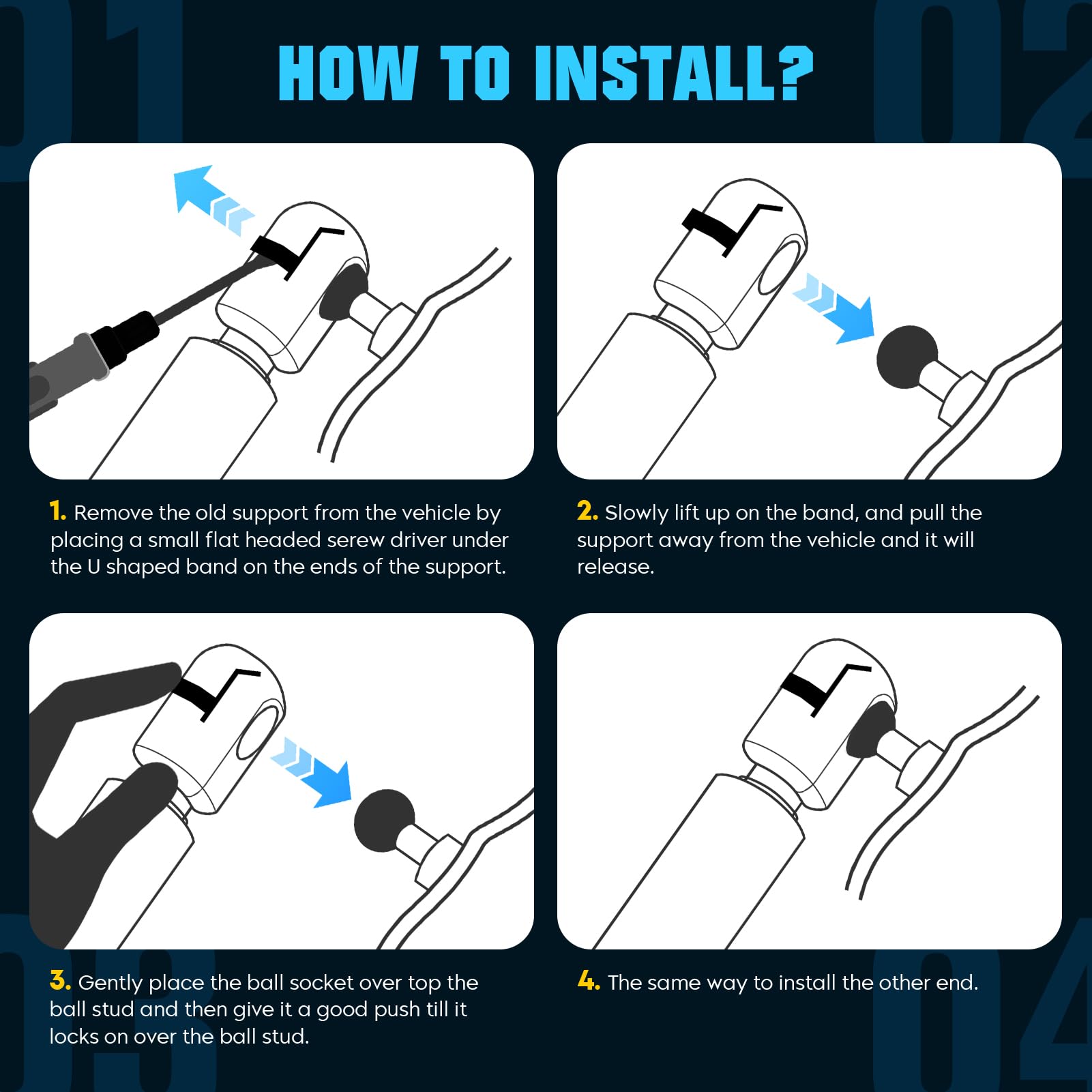 Youxmoto installation-ready kit image shows quick, straightforward replacement process.