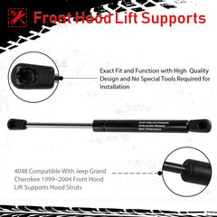 Youxmoto Jeep Grand Cherokee front hood struts right ensure smooth lift and reliable hold.