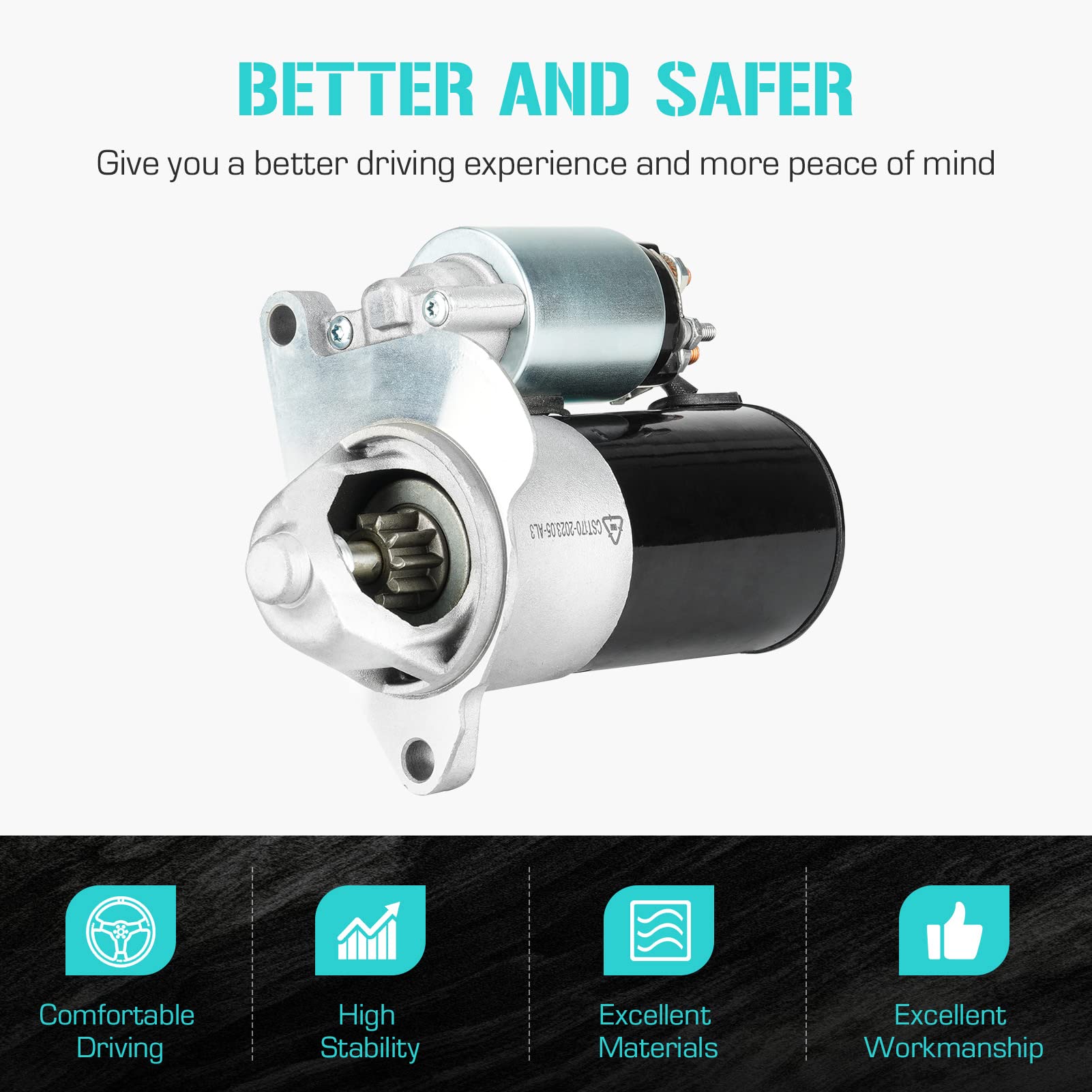 Youxmoto gear-teeth close-up highlights wear-resistant, durable design.