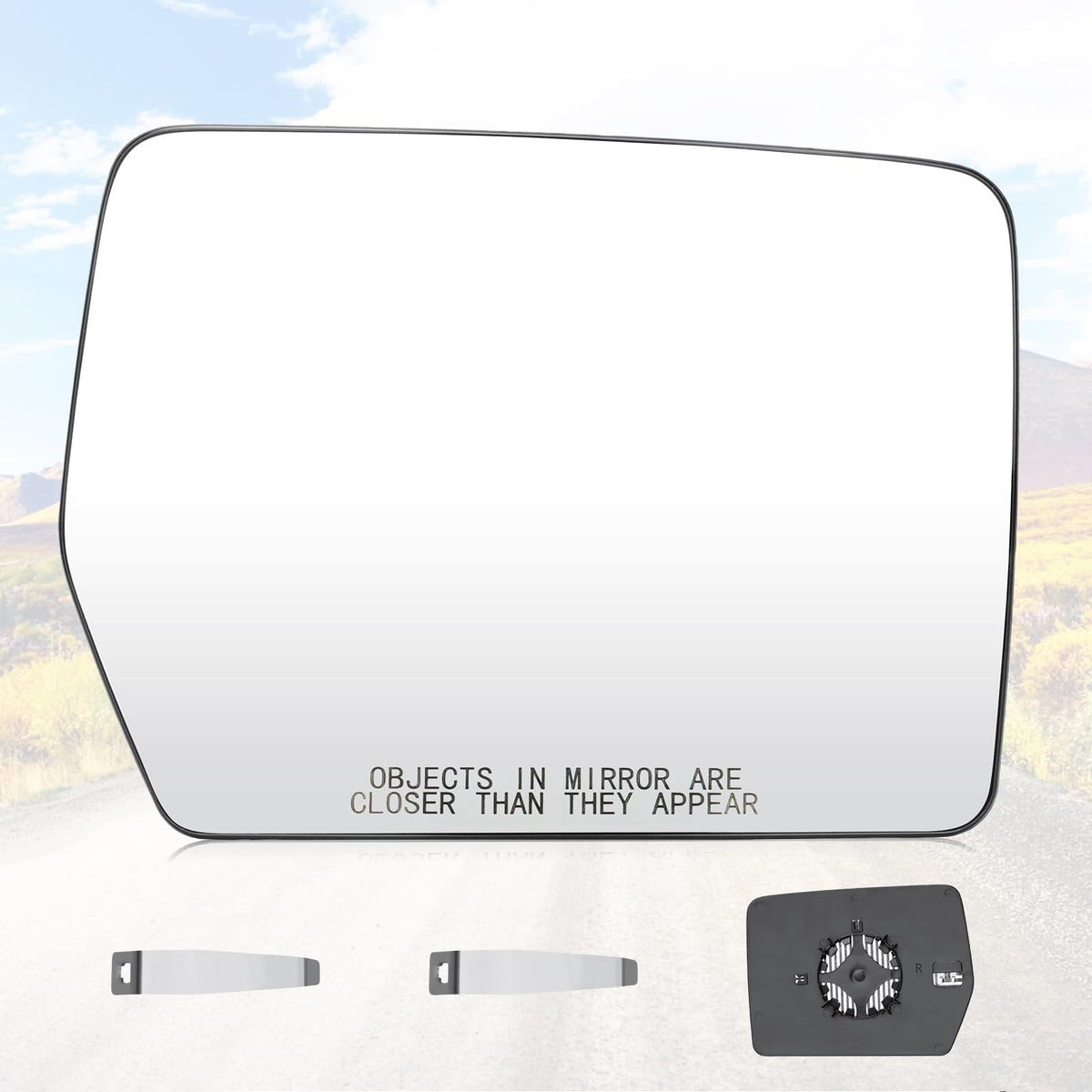 Youxmoto passenger right heated mirror glass for F-150—clear visibility in cold weather