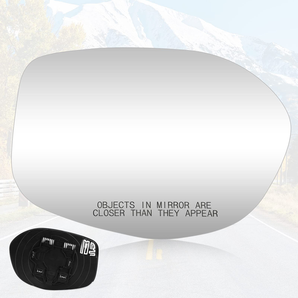 Youxmoto passenger-right heated mirror glass for Honda Odyssey 2014-2017 improves rain visibility.