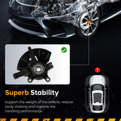 Youxmoto precise fit steering knuckle for stable steering and reduced play.
