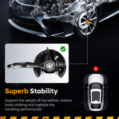 Youxmoto protective coating resists rust on steering knuckle hub
